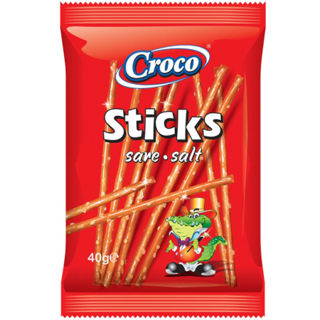 Croco Sticks Salted ( 23 x 40gr ) Pretzel a bastoncino