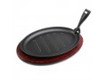 IRON CASTON 2 x 18 x 28 Cm PIATTO STEAK FAJITA PLATTER OVAL OVALE TEX MEX