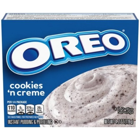 OREO JELLO COOKIES ' CREME 119G ISTANT PUDDING & PIE FILLING CREMA DI OREO