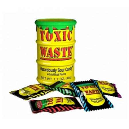 Toxic Waste Sour Candy Yellow ( 12 x 42gr )