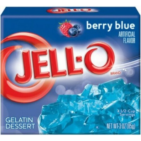 Jello berry blue 85g gelatina dessert