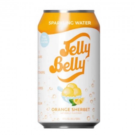 JELLY BELLY SPARKLING WATER ORANGE SHERBY 355ml MADE IN USA 