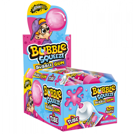 Johny Bee Bubble Gum Squeeze ( 24 x 30gr ) aroma tutti i frutti