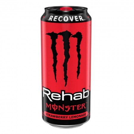 Monster Rehab Recover Strawberry Lemonade ( 6 x 473ml ) Made in Usa