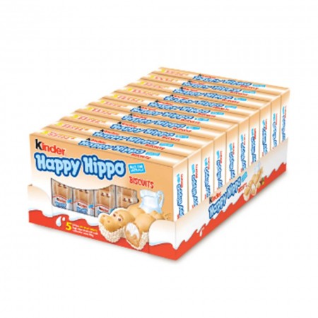 KINDER HAPPY HIPPO NOCCIOLA ( 10 x 5pz ) 