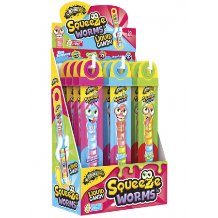 Johny Bee Squeeze Worms ( 30 x 23gr ) gelatina