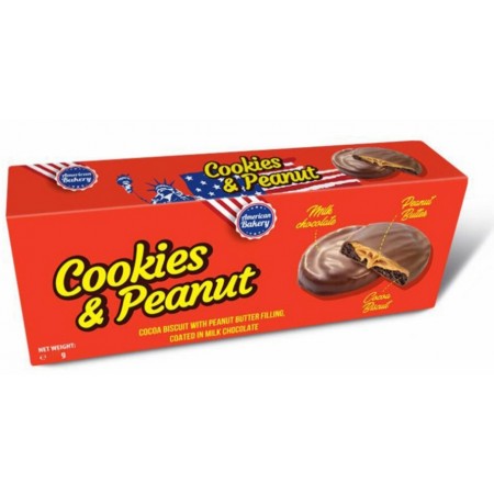 American Bakery Cookies e Peanut ( 9 x 96gr ) biscotti ripieni