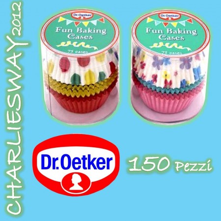 DR OETKER PIROTTINI CONTENITORI PER MUFFIN CUPCAKES ADDOBBI PER FESTE STAMPI