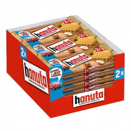 Ferrero Hanuta Classico  ( 18 x 44g ) Wafer Ripieno di cioccolato