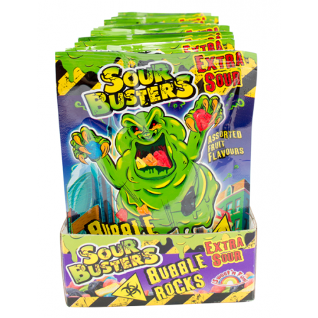 Sour Busters Bubble Rocks Super Extra Sour ( 12 x 50g ) 