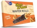 American Bakery choco e peanut wafer rolls ( 9 x 120gr ) biscotti ripieni