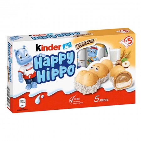KINDER HAPPY HIPPO NOCCIOLA BOX DA 5pz HAZELNUT VARIANTE DISEGNI