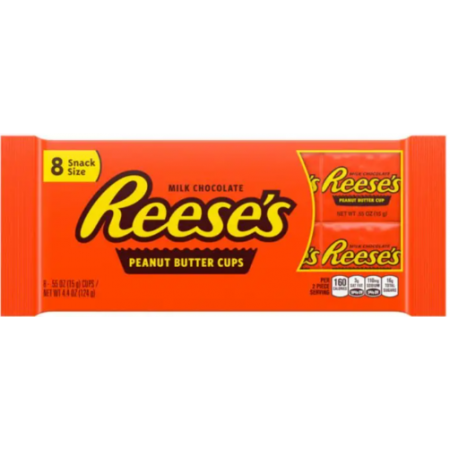 Reese's Cup pack da 8pz ( 6 x 124gr ) cioccolatini al burro di arachidi