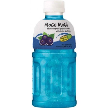 Mogu Mogu Blackcurrant juice ribes nero e nata de Cocco ( 12 x 320ml )