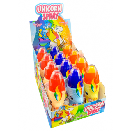 Funny Candy Unicorn Spray  ( 12 x 50ml ) caramella spray alla frutta