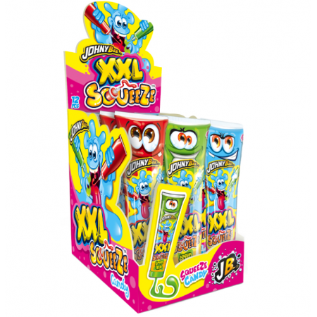 Johny Bee XXL Squeeze ( 12 x 120gr ) fragola,cola,mela,lampone blu