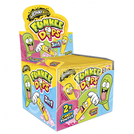 Johny Bee Funkee Dips ( 24 x 28gr ) bastoncino dolce con polverina