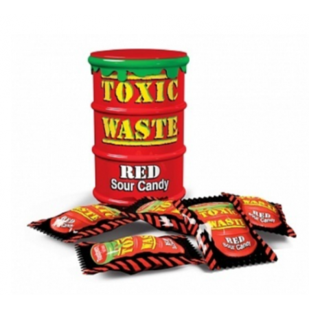 Toxic Waste Red Sour Candy  ( 12 x 42gr )