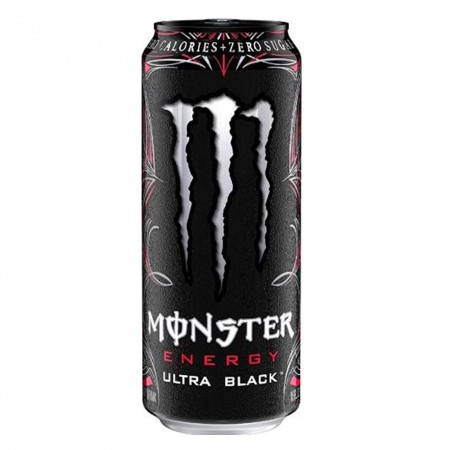 MONSTER ULTRA ZERO BLACK ( 12 x 500ml ) CHERRY 