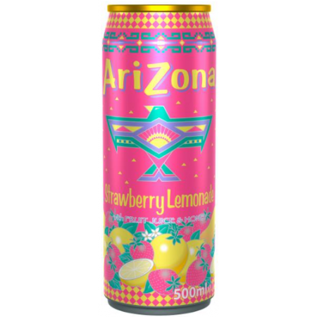 Arizona Strawberry Lemonade whit fruit juice e honey ( 12 x 500ml ) brand americano