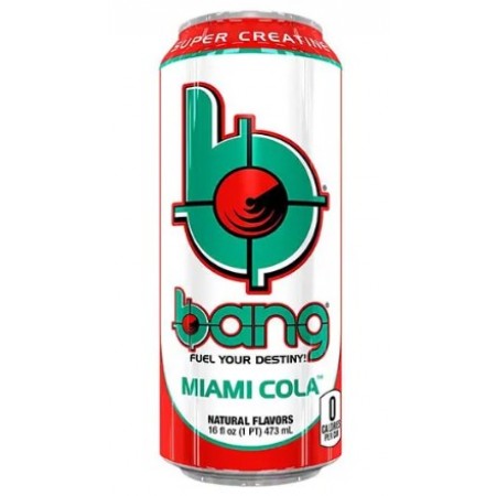 Bang Energy Drink Miami Cola ( 12 x 473ml ) Made in Usa