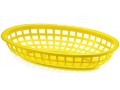 CESTINO 24X15X5 Cm MEDIO AMERICANO COLORE GIALLO ALIMENTI PORTAPANINI