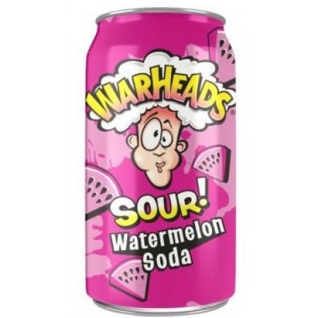 Warheads watermelon sour soda 12 x 355ml Usa